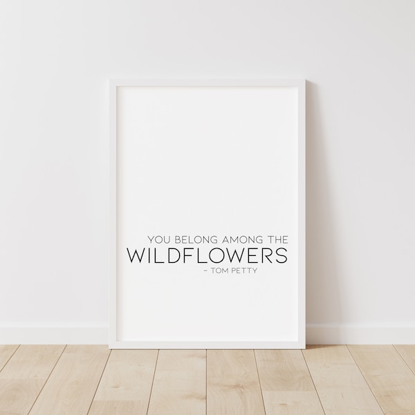 Wildflowers Tom Petty Digital Etsy