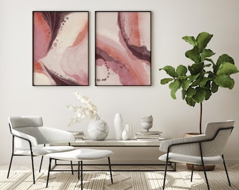 Colorful Pink Art, Abstract art, digital prints, Printable wall art, Abstract art prints, pink, Abstract wall art, minimalist