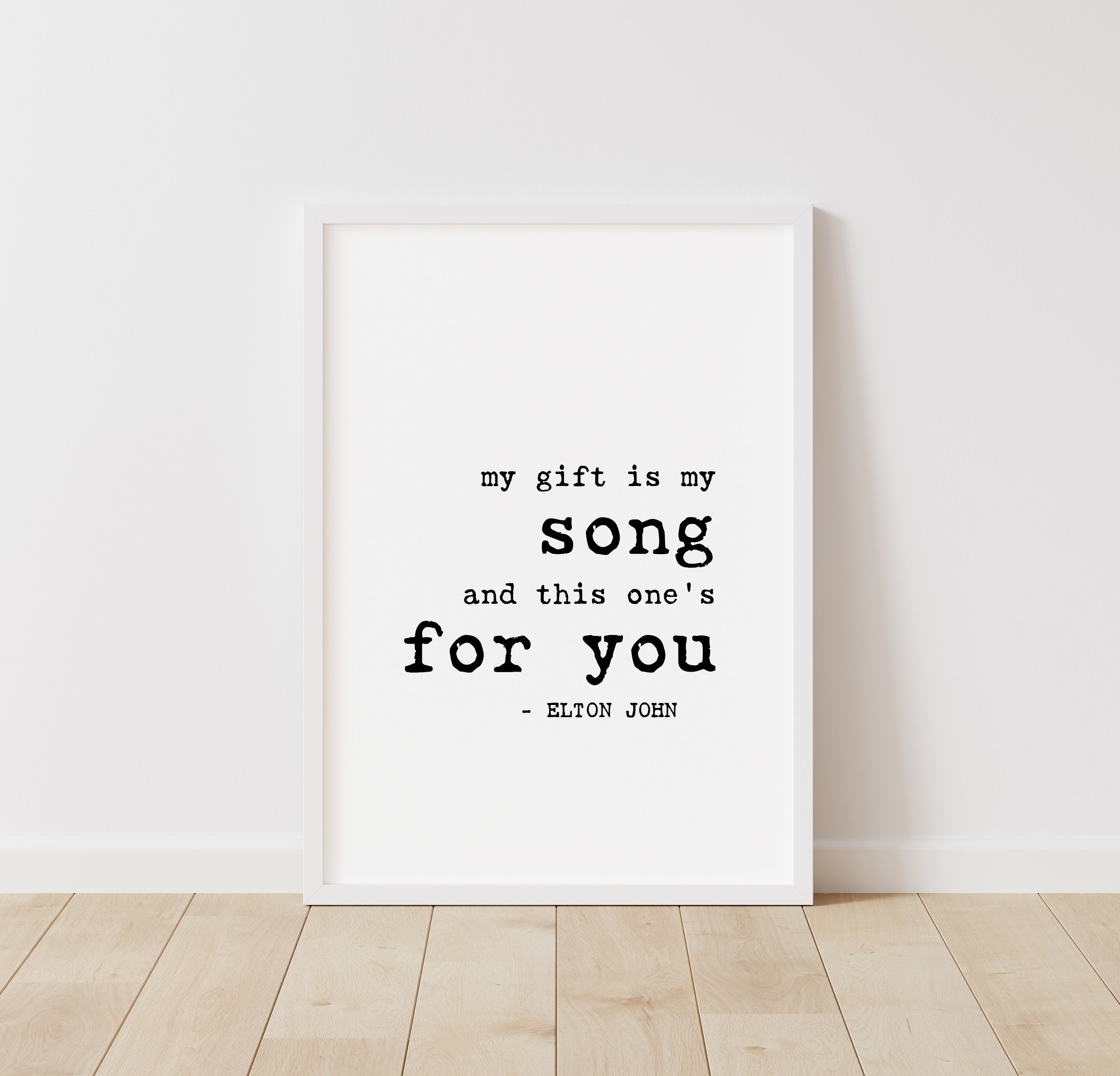 Your Song by Elton John Quote Art Print Printable Lyrics Etsy 日本