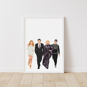 Schitt's Creek Print – Pop Line Art – Instant Download Illustration – TV Printable Poster