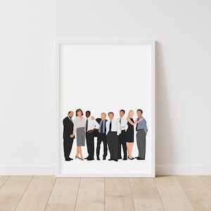The West Wing Print – Pop Line Art – Instant Download Illustration – TV Printable Poster