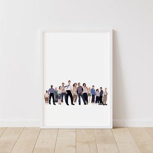 Lost Print – Pop Line Art – Instant Download Illustration – TV Printable Poster
