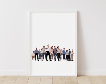 Lost Print – Pop Line Art – Instant Download Illustration – TV Printable Poster