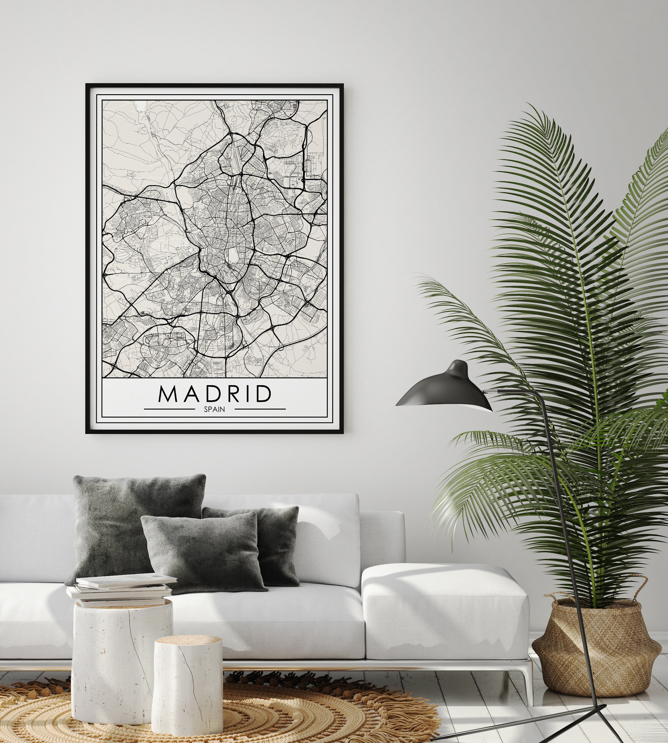 Madrid, Spain Map – Spain Map Digital Download – Madrid Printable ...