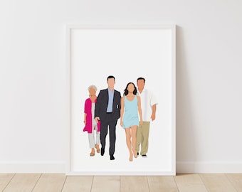 Burn Notice Print – Pop Line Art – Instant Download Illustration – TV Printable Poster
