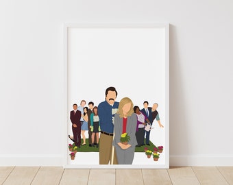 Peut inclure: Un groupe de personnes, dont un homme avec une moustache, se tiennent en ligne. Ils sourient tous et regardent la caméra. L'homme à l'avant tient une petite plante. L'arrière-plan est un mur blanc.