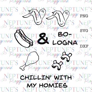 Hühnerflügel Hühnerflügel Hot Dog und Bologna-SVG-Digital Download-Lustige SVG-Song-Cut File