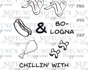 Chicken Wing Hot Dog Bologna SVG: Funny Song Cut File (Digital Download)