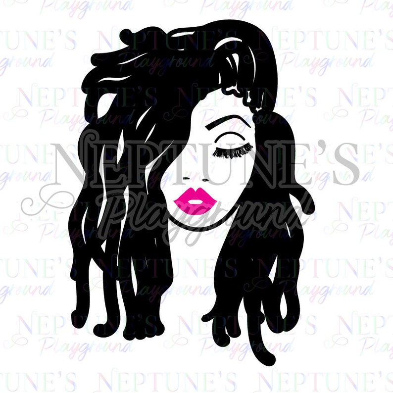 Download Strong Black Woman With Dreadlocks SVG-Digital Download | Etsy