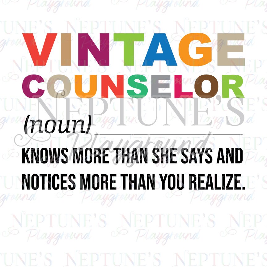 Vintage Counselor Definition-SVG-Digital Download-Funny SVG-tshirt-decal
