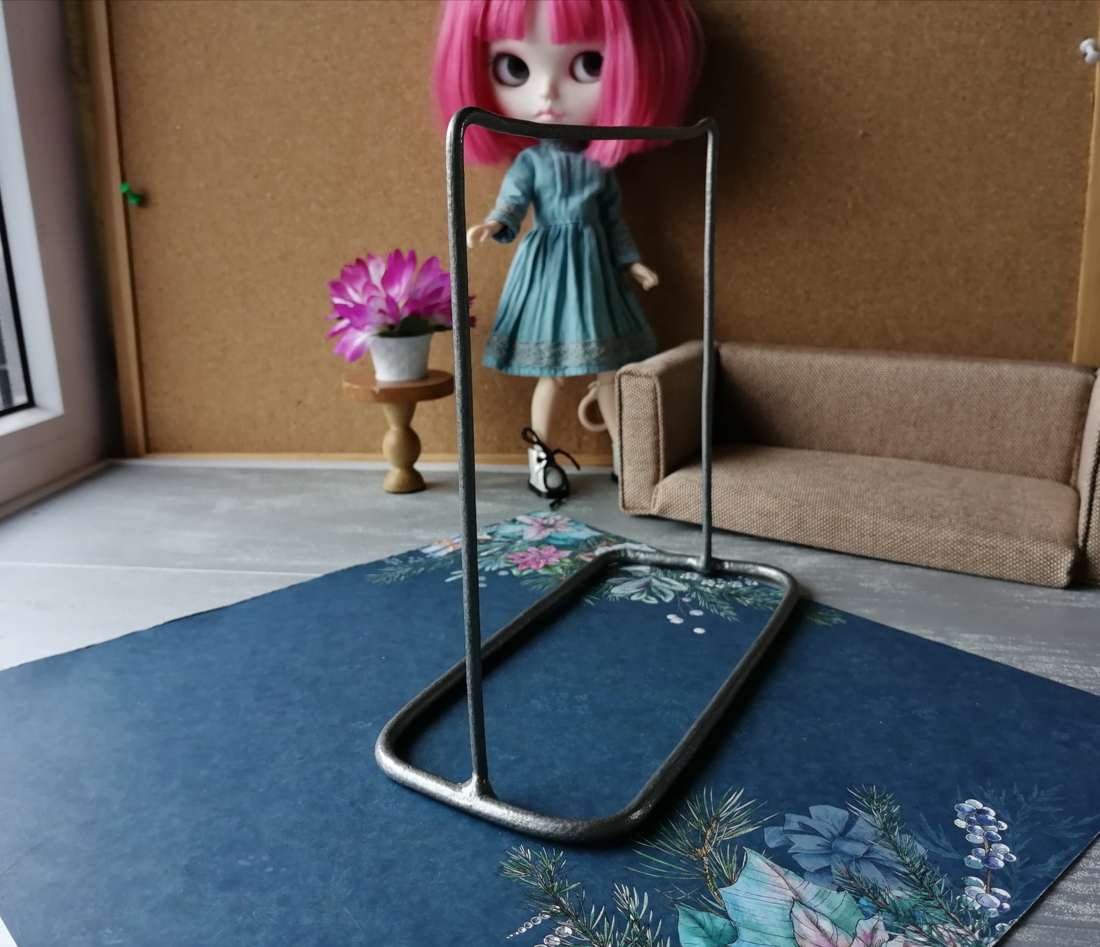 Blythe clothes rack Dollhouse miniature rack 1/6 scale doll Etsy