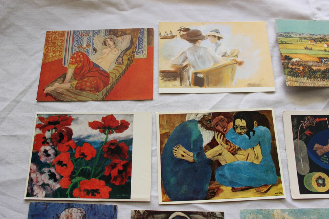 A Collection of 15 Modern Art Postcards Etsy