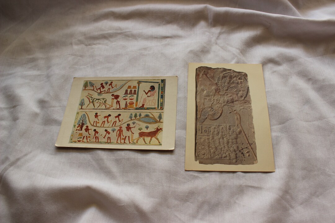 2 Egyptian Postcards Etsy