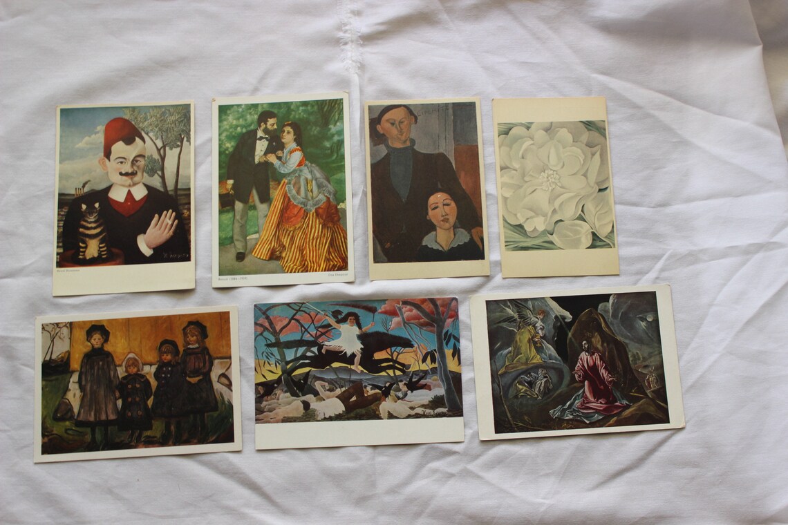 Collection of Modern Art Postcards Etsy