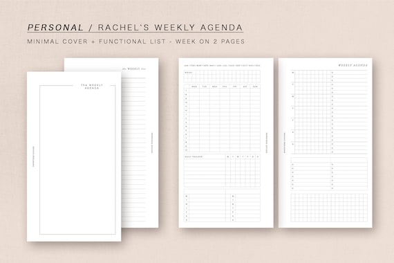 2021 Small Functional Weekly Agenda Refill - Art of Living - Books