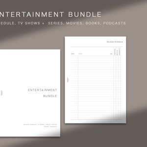 A5 ENTERTAINMENT BUNDLE, printable insert image 2