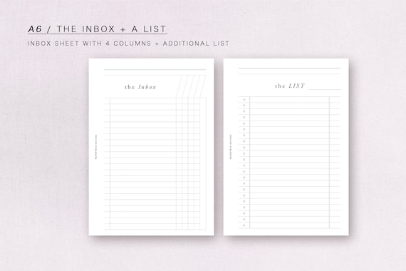 Wall Decor Home & Living Categorized Inbox Printable Insert A6 etna.com.pe