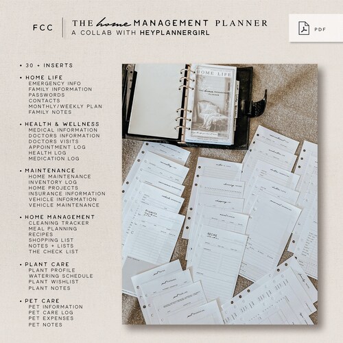 FC Compact - The Home Management Planner - Una collaborazione con HeyPlannerGirlPrints