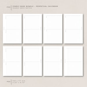 FC Compact - Yearly BASE Bundle - Perpetual Calendar - Undated ...