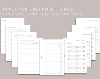 POCKET - ENTERTAINMENT BUNDLE, printable insert