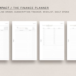 FC Compact - the Finance Planner, Franklin Covey Compact, Printable ...