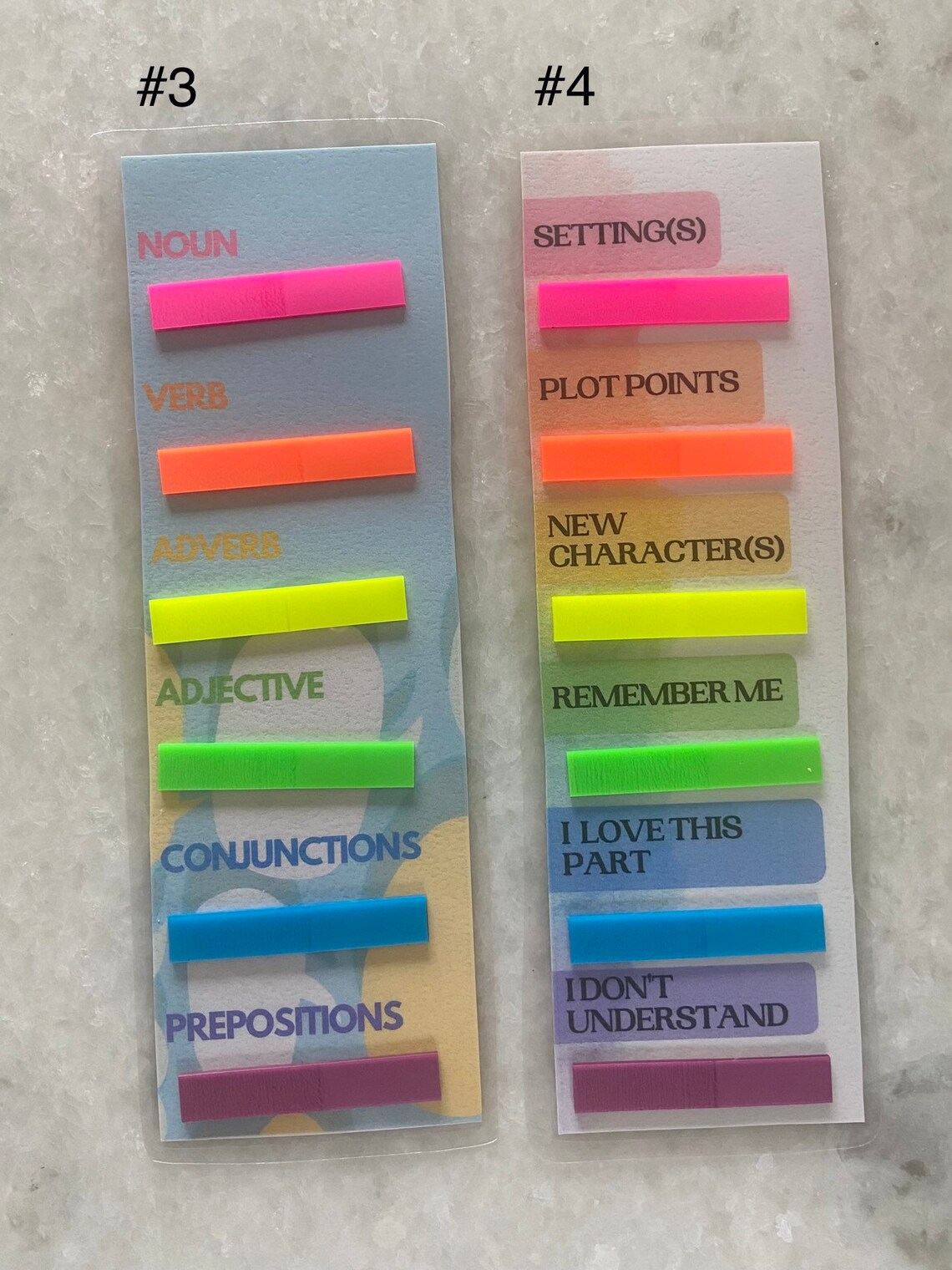 Book Tab Bookmarks: School Edition | Etsy