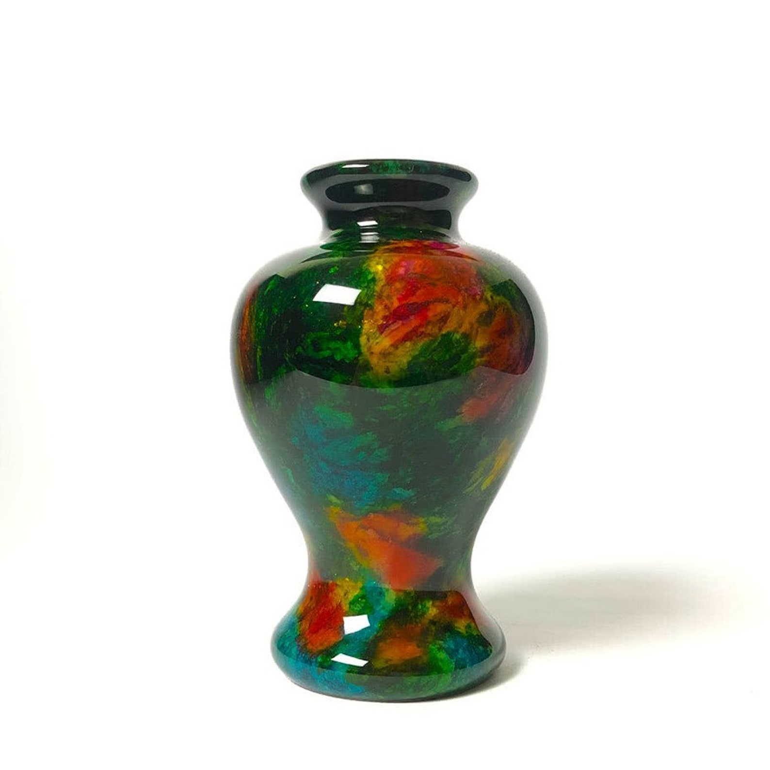 Rainbow Jade Craft Vase Kim Etsy