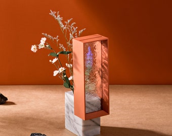 ARTFINITY™ - Table Window Vase _Retro Orange