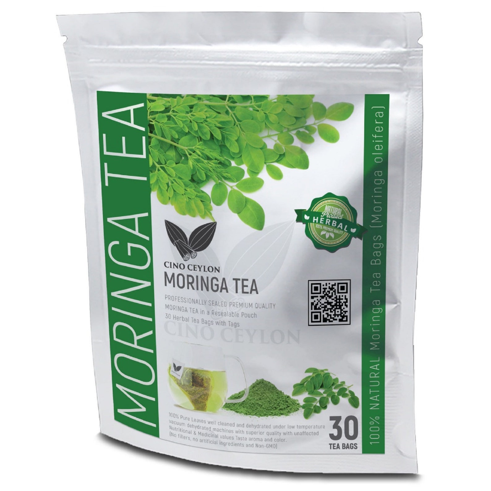 Moringa oleifera Antioxidant Herb 30 Tea Bags Lower Etsy