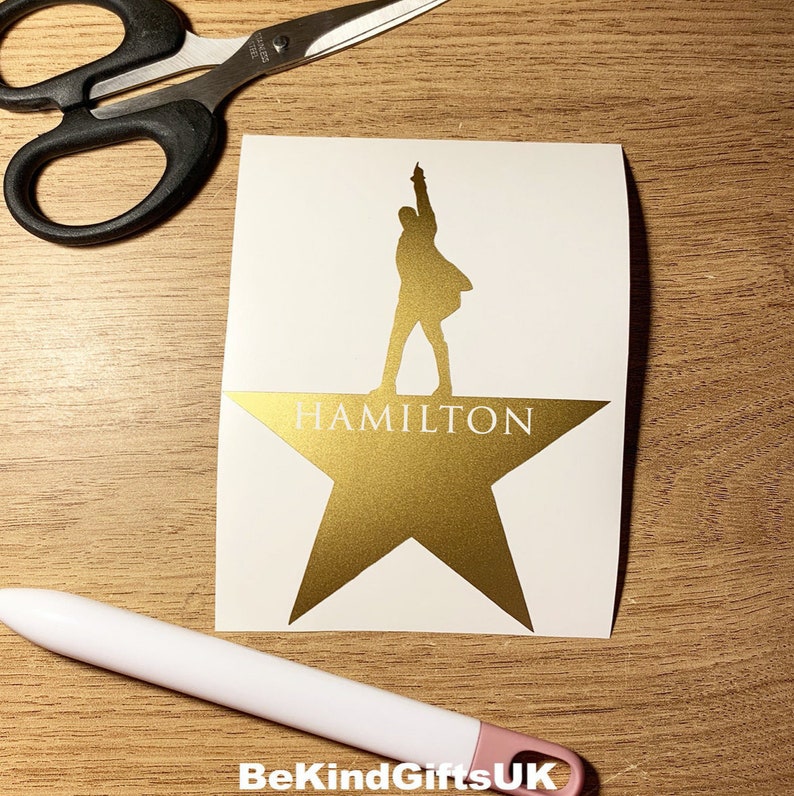 Hamilton Logo With Text Vinyl Decal Etsy