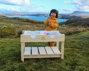 Wooden Sensory Stand | Sensory table Sensory bin  Sand table Water table Montesorri table Play table Toddlers Table Kids table