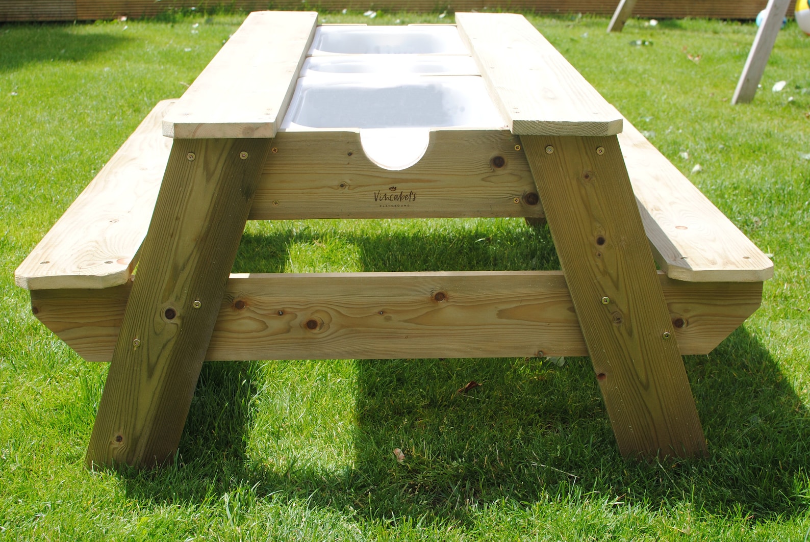 Sensory Table Wooden Kids Bench Childrens Picnic Bench Sensory Etsy