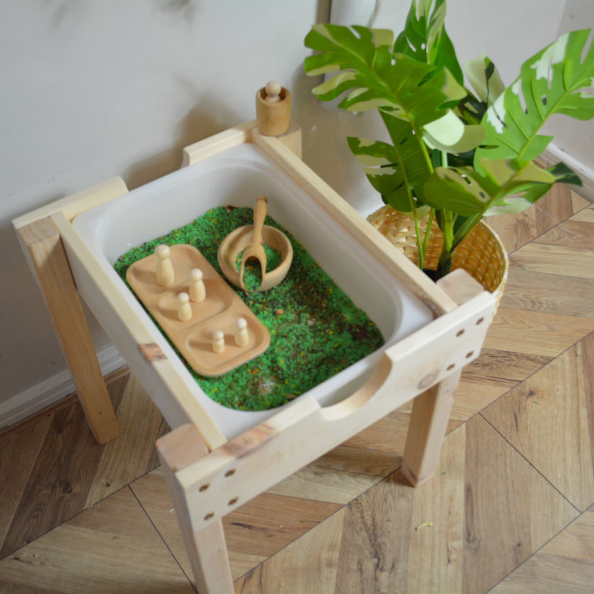 Wooden Sensory Stand | Sensory table Sensory bin Water table Sand table Montesorri table Play table Toddlers Table Kids table