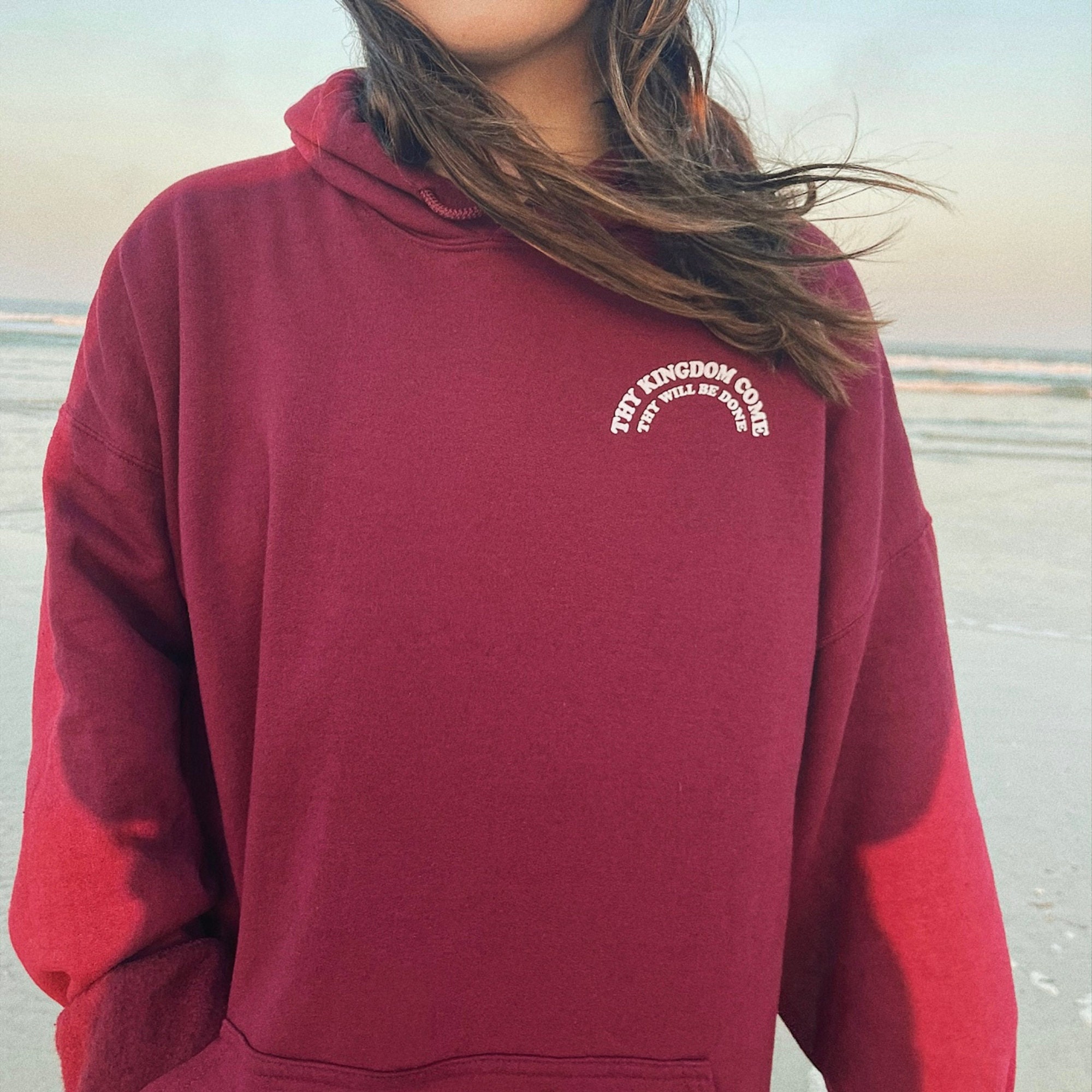 Heaven Hoodie Maroon Brown 
