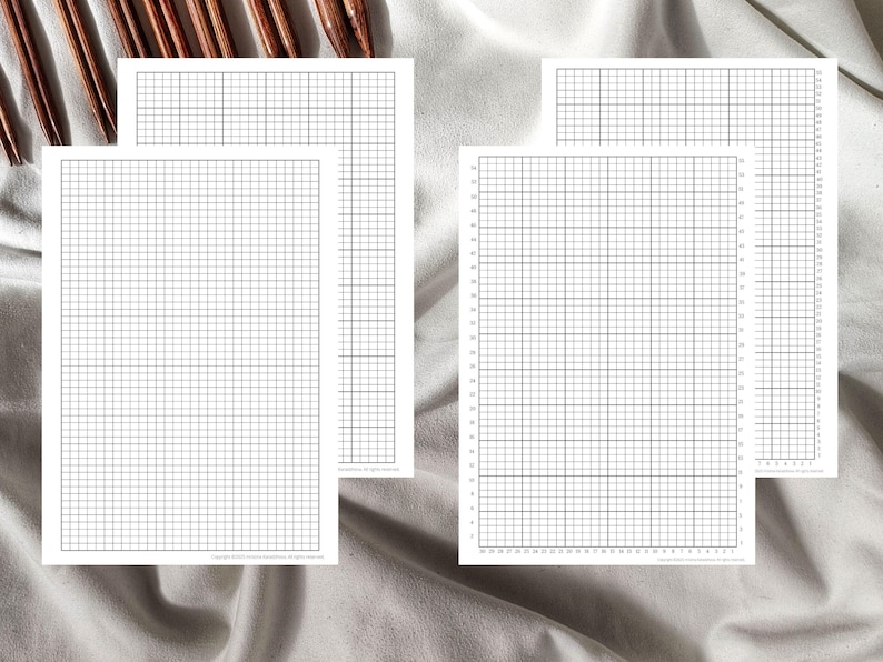 Printable PDF Graph Paper, Download Graph Paper for Knitting Pattern ...