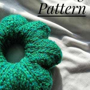 Strickmuster Weihnachtskranz, Strickmuster für Kranzdekorationen, Strickmuster für Osterkranz, grobes Weihnachtskranzmuster