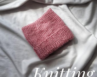 Knitting Pattern Bulky Baby Cat Ears Hat, Cat Hat Pattern, Bulky Baby Hat With Ears Knitting Pattern, Cat Ear Beanie Knitting Pattern