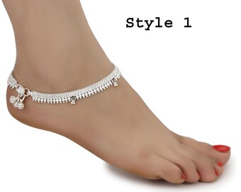 Anklet Boho Ankle Bracelet Foot Jewelry Gypsy Belly Dance Indian Bell Payal KS
