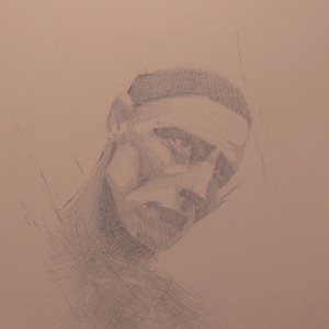 Original Graphite Portrait in A5