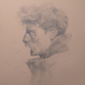 Original Graphite Portrait in A5