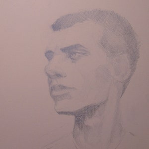 Original Graphite Portrait in A5