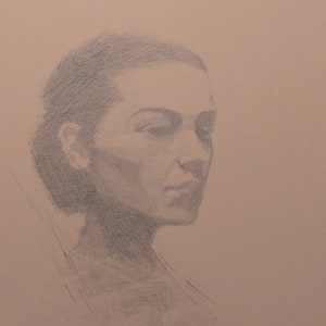 Original Graphite Portrait in A5