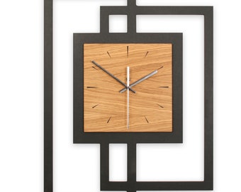 Designer-Wanduhr aus Holz