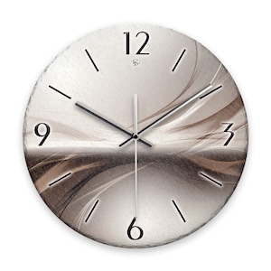 Wanduhr „Silverline“ aus Stein (Keramik) in Schiefer-Optik