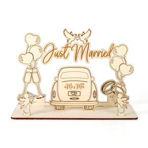 3D Geldgeschenk-Aufsteller „Just Married“ zur Hochzeit