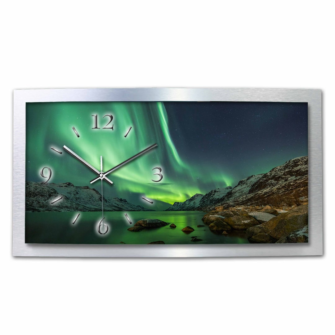 Elegante Designer-Standuhr Aus Massivholz - Leises Funkwerk Für Wohnzimmer & Büro