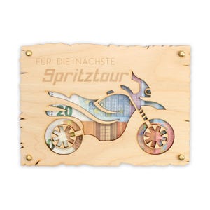 Spritztour - Glückwunsch-Karte aus Holz zum Führerschein und für alle feierlichen Anlässe