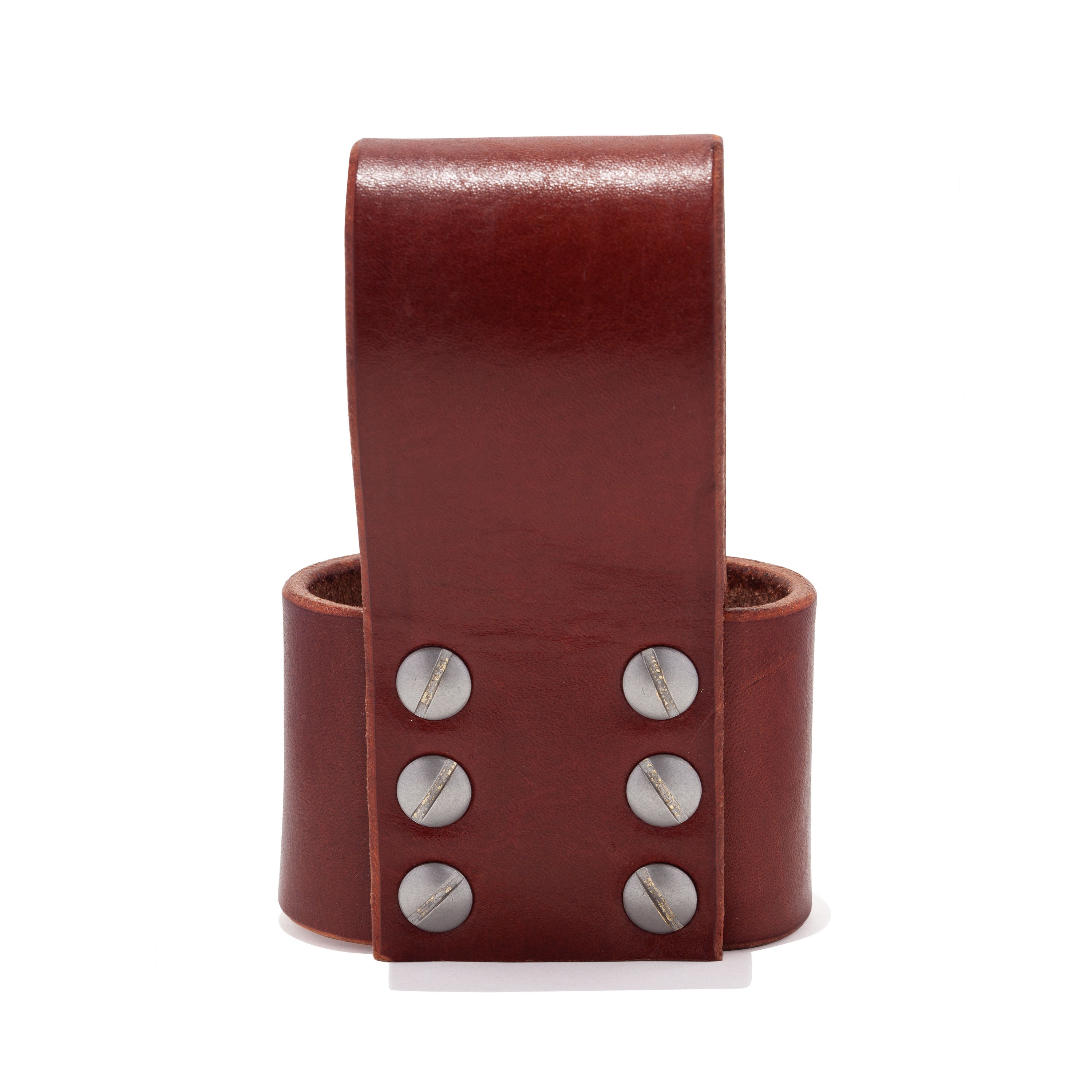 Hammer Holder, Axe Holder, Handmade in USA - Genuine Leather, Belt Loop, Viking Axe Holster, Hermann Oak Smooth, Brown Vegetable Tanned