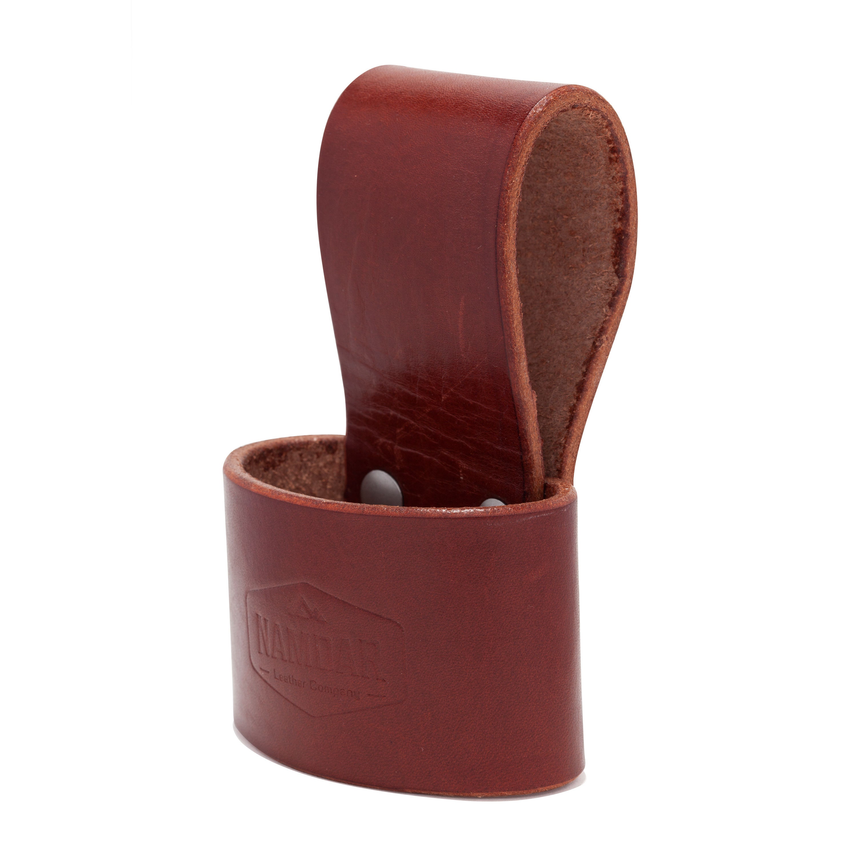 Hammer Holder, Axe Holder, Handmade in USA - Genuine Leather, Belt Loop, Viking Axe Holster, Hermann Oak Smooth, Brown Vegetable Tanned