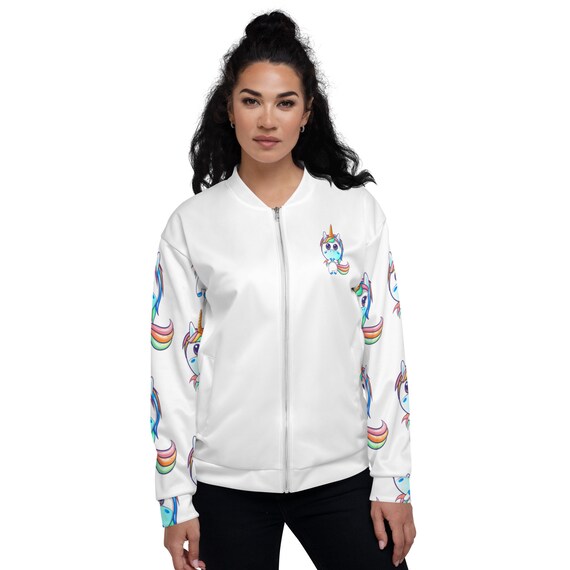 Unicorn Bomber Jacket Etsy Canada